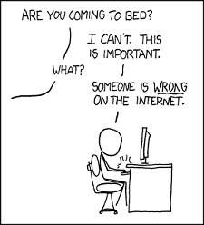Someone on the internet is wrong